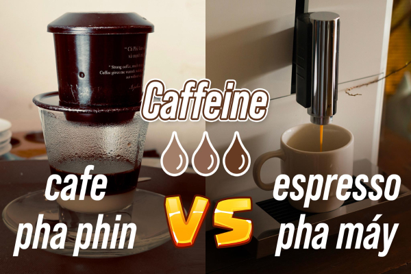 Sự khác nhau giữa cafe pha phin và Espresso.