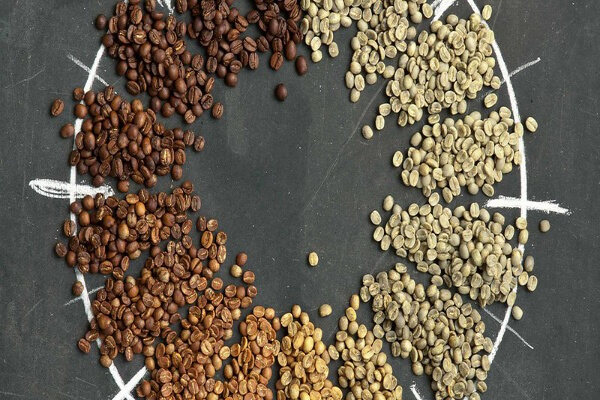 Giai đoạn biến đổi của hạt cà phê khi rang